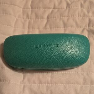 Emilio Pucci Turquoise Sunglasses Case